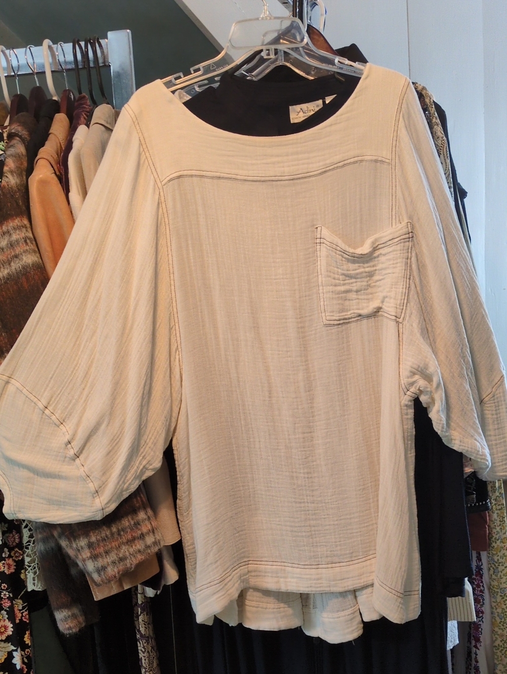 Free People Free- est Fernanda Tunic, Large. Ivory.